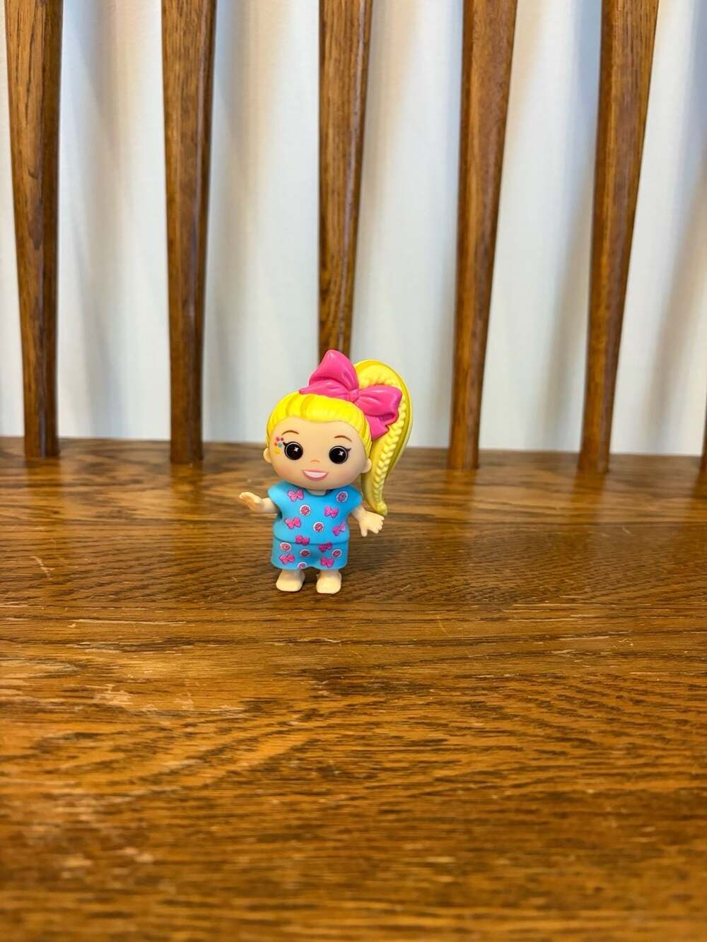 JoJo Siwa Mini Collectible Doll Blue Dress Pink Bow